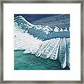 Overturned Iceberg With Eroded Edges Framed Print