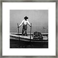 Oyster Fishing On The Chesapeake Bay - Maryland - C 1905 Framed Print