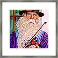 Ozarks Fiddle Player Framed Print