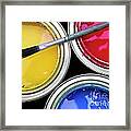 Paint Cans Framed Print