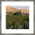 Panoramic Spanish Country Side Home Near Barcelona Framed Print