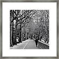 Parisian Stroll, Near Eiffel Tower Framed Print