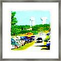 Parking Lot #android #andrography Framed Print