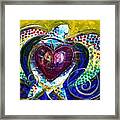 Pastel Turtle Heart Framed Print