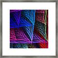 Pastel Weave Framed Print