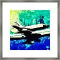 #piggyback #space #shuttle Framed Print