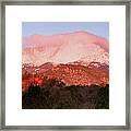 Pikes Peak Sunrise Framed Print
