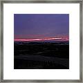 Pink Sunrise Over The Dunes Framed Print