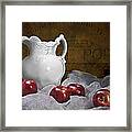 Pitcher With Apples Still Life Framed Print