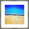 #poetto #beach #spiaggia #cagliari Framed Print