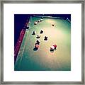 Pool With Pops. #pool #pooltable Framed Print