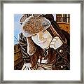 Portrait Of An Airship Pilot Framed Print