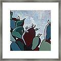 Prickly Pear Stand Framed Print