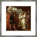 Queen Philippa Interceding For The Lives Of The Burghers Of Calais Framed Print