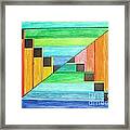 Rainbow In Line Framed Print