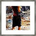 Rainy Day - Woman Of New York 04 Framed Print