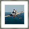 Rear View Of An Fa-18c Hornet Taking Framed Print