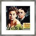 Rebecca, From Left Joan Fontaine Framed Print