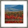 Red Autumn Reflections Framed Print