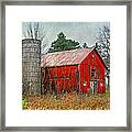 Red Barn Framed Print