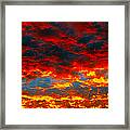 Red Clouds Framed Print