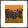 Red Cow Of Lascaux Framed Print