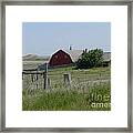 Red Hiproof Barn In Nd Framed Print