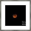 Red Moon Framed Print