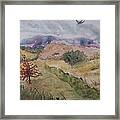 Red Pin Oak Framed Print