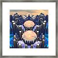 Reflection Of Three Spheres Framed Print