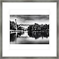 Reflections Of Bern In The Aare River Framed Print