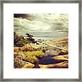 Reflections On Champlain Mt. #maine Framed Print