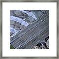 Ripples Lines And  Pebbles Framed Print