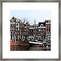 River Scenes From Amsterdam Framed Print