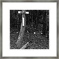 Road Death Cross- La Hwy 15- Louisiana Framed Print