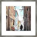 Road To Market In Gascony Framed Print