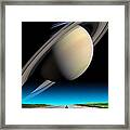 Road To Saturn Framed Print