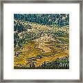 Roaring River Alluvial Fan And Meandering Fall River Framed Print