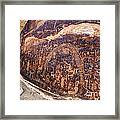 Rochester Petroglyph Rock Art Panel - Utah Framed Print