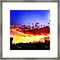 Rock Hill, Sc Sunset Framed Print