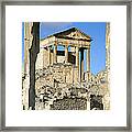 Roman Capitol At Dougga, Tunisia Framed Print