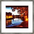Rome By Night In Summer Time Framed Print