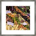 Root Vegetables At The Market Framed Print