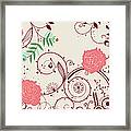 Rose Pattern Framed Print