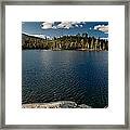 Round Lake Panorama Framed Print