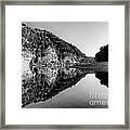 Round The Bend Buffalo River In Black And White Framed Print