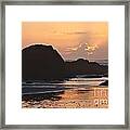 Ruby Beach Sunset Framed Print