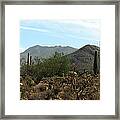 Rugged Arizona Terrain Framed Print