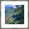 Rugged Cliffs Along Na Pali Coast State Framed Print
