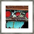 Rusted Blue Taillight Framed Print